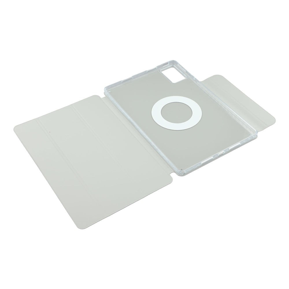 For Lenovo Idea Tab (TB336ZU  /  TB336FU)  /  Xiaoxin Pad 11 2025 Case Folding Stand Magnetic Leather Tablet Cover - Grey