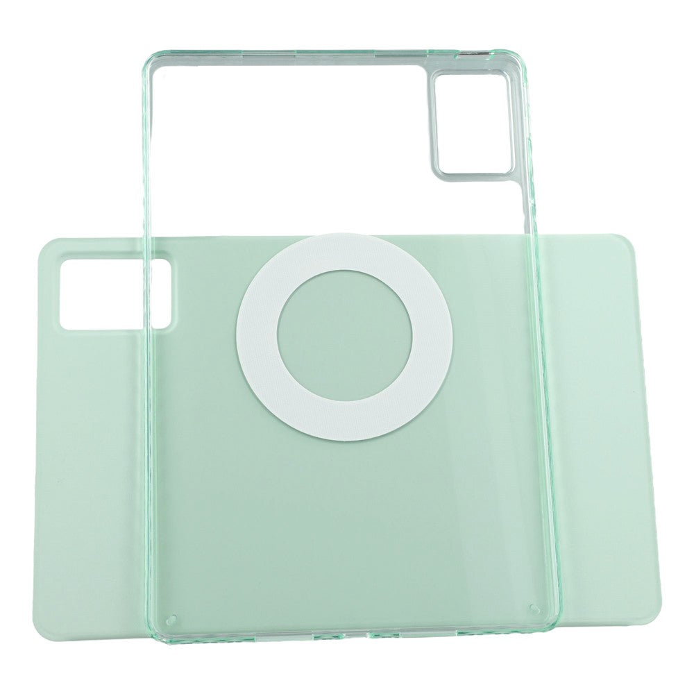 For Lenovo Idea Tab (TB336ZU  /  TB336FU)  /  Xiaoxin Pad 11 2025 Case Folding Stand Magnetic Leather Tablet Cover - Light Green
