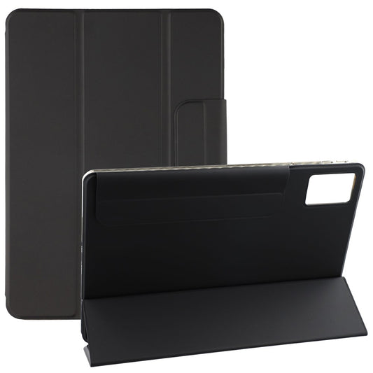 For Lenovo Idea Tab (TB336ZU  /  TB336FU)  /  Xiaoxin Pad 11 2025 Case Folding Stand Magnetic Leather Tablet Cover - Black