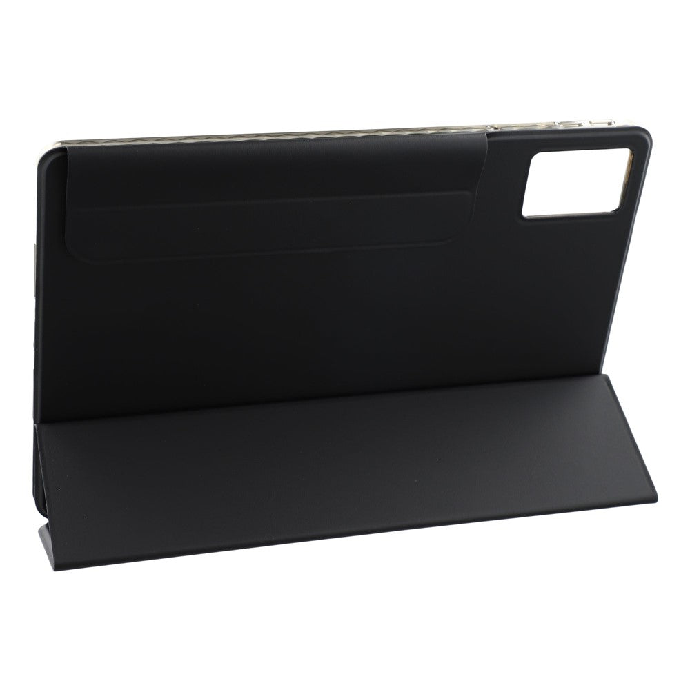 For Lenovo Idea Tab (TB336ZU  /  TB336FU)  /  Xiaoxin Pad 11 2025 Case Folding Stand Magnetic Leather Tablet Cover - Black