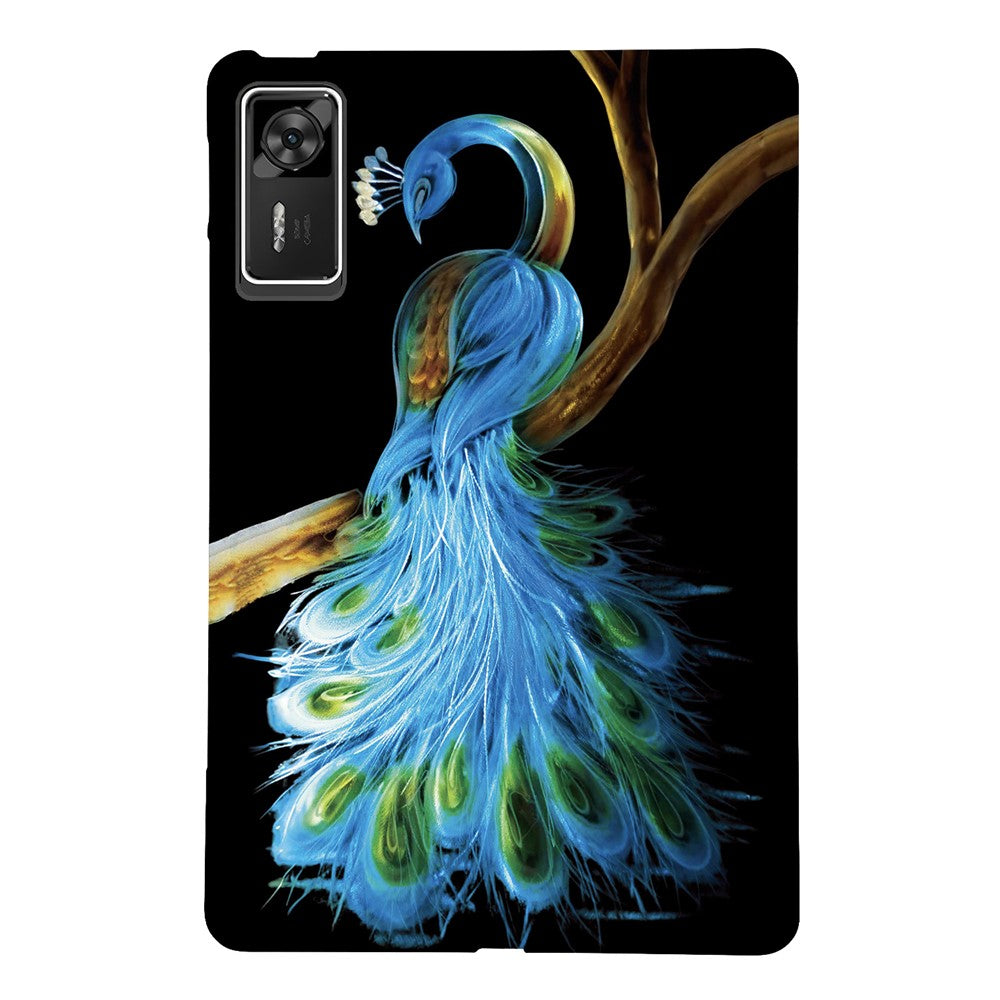 For Lenovo Legion Y700 Gen 4 Case Pattern Printing Slim Soft TPU Tablet Cover - Peacock