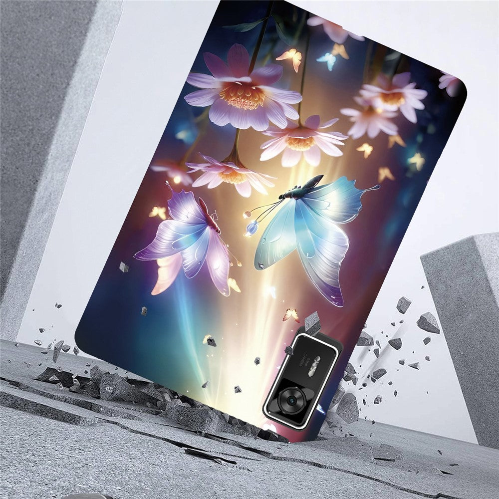 For Lenovo Legion Y700 Gen 4 Case Pattern Printing Slim Soft TPU Tablet Cover - Butterfly Floral