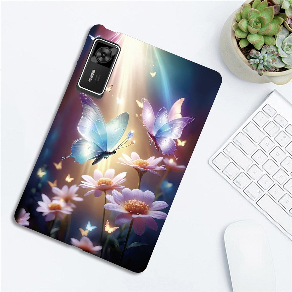 For Lenovo Legion Y700 Gen 4 Case Pattern Printing Slim Soft TPU Tablet Cover - Butterfly Floral