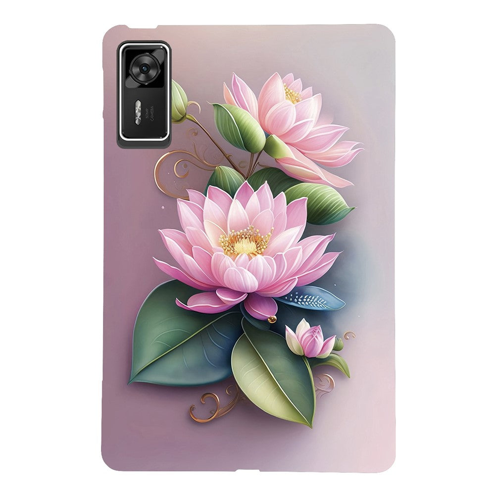 For Lenovo Legion Y700 Gen 4 Case Pattern Printing Slim Soft TPU Tablet Cover - Lotus