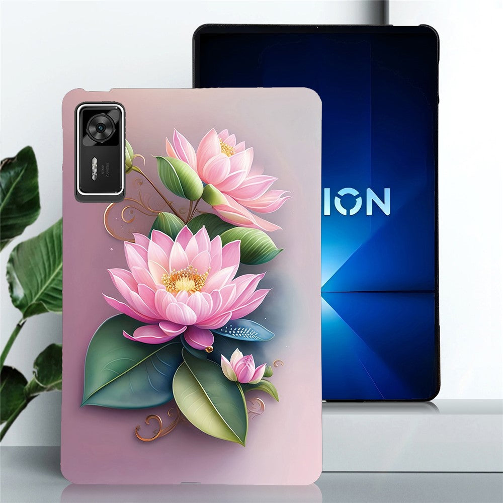For Lenovo Legion Y700 Gen 4 Case Pattern Printing Slim Soft TPU Tablet Cover - Lotus