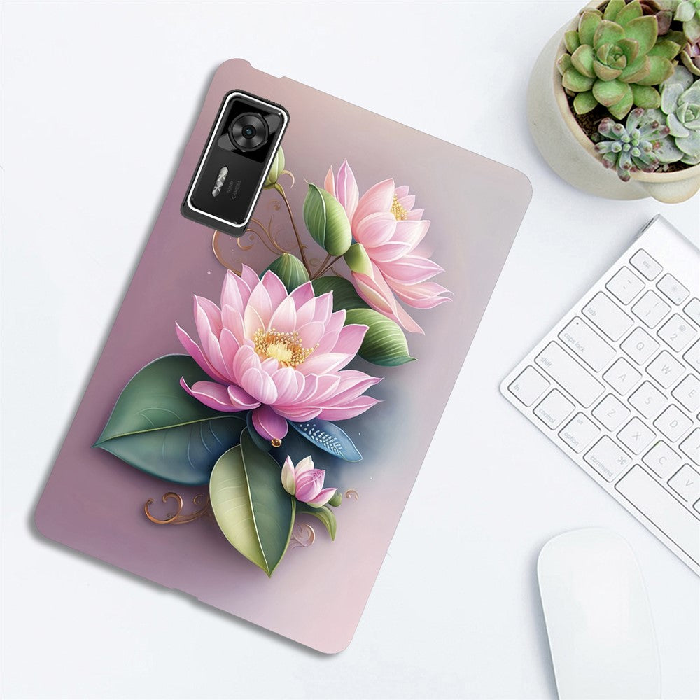 For Lenovo Legion Y700 Gen 4 Case Pattern Printing Slim Soft TPU Tablet Cover - Lotus