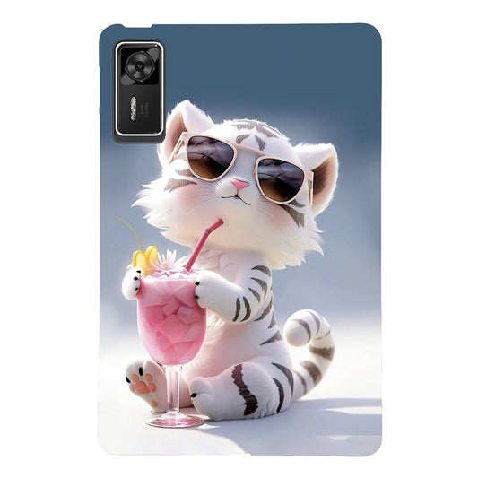 For Lenovo Legion Y700 Gen 4 Case Pattern Printing Slim Soft TPU Tablet Cover - Cartoon Tiger
