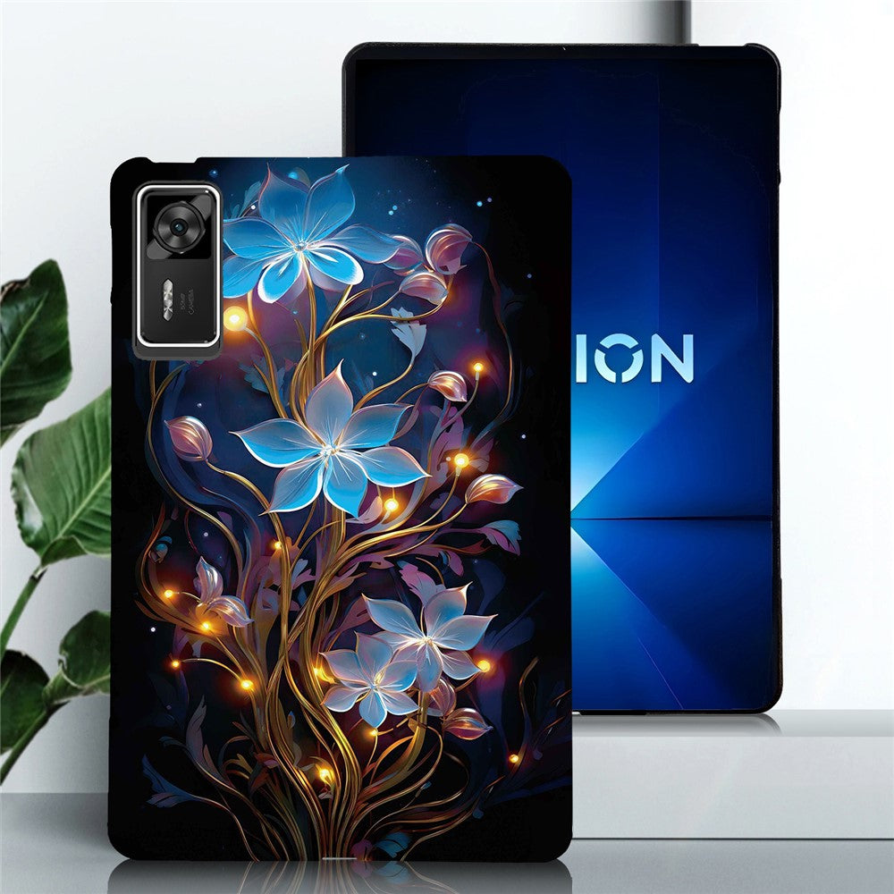 For Lenovo Legion Y700 Gen 4 Case Pattern Printing Slim Soft TPU Tablet Cover - Small Lantern Flower