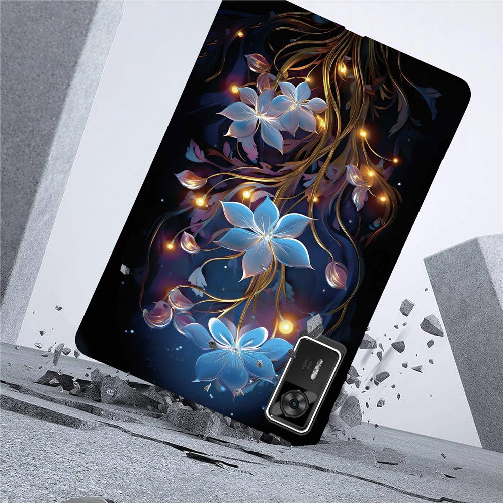 For Lenovo Legion Y700 Gen 4 Case Pattern Printing Slim Soft TPU Tablet Cover - Small Lantern Flower