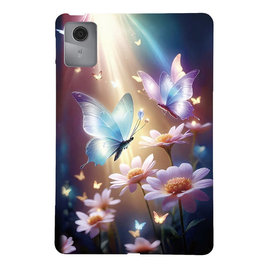 For Lenovo Idea Tab  /  Xiaoxin Pad 11 2025 Case Pattern Printing Slim Soft TPU Tablet Cover - Butterfly Floral