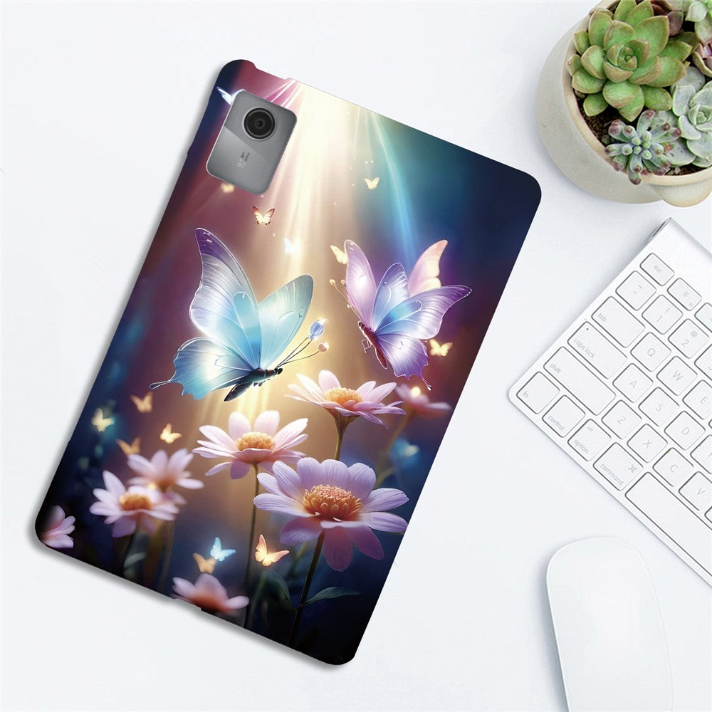For Lenovo Idea Tab  /  Xiaoxin Pad 11 2025 Case Pattern Printing Slim Soft TPU Tablet Cover - Butterfly Floral