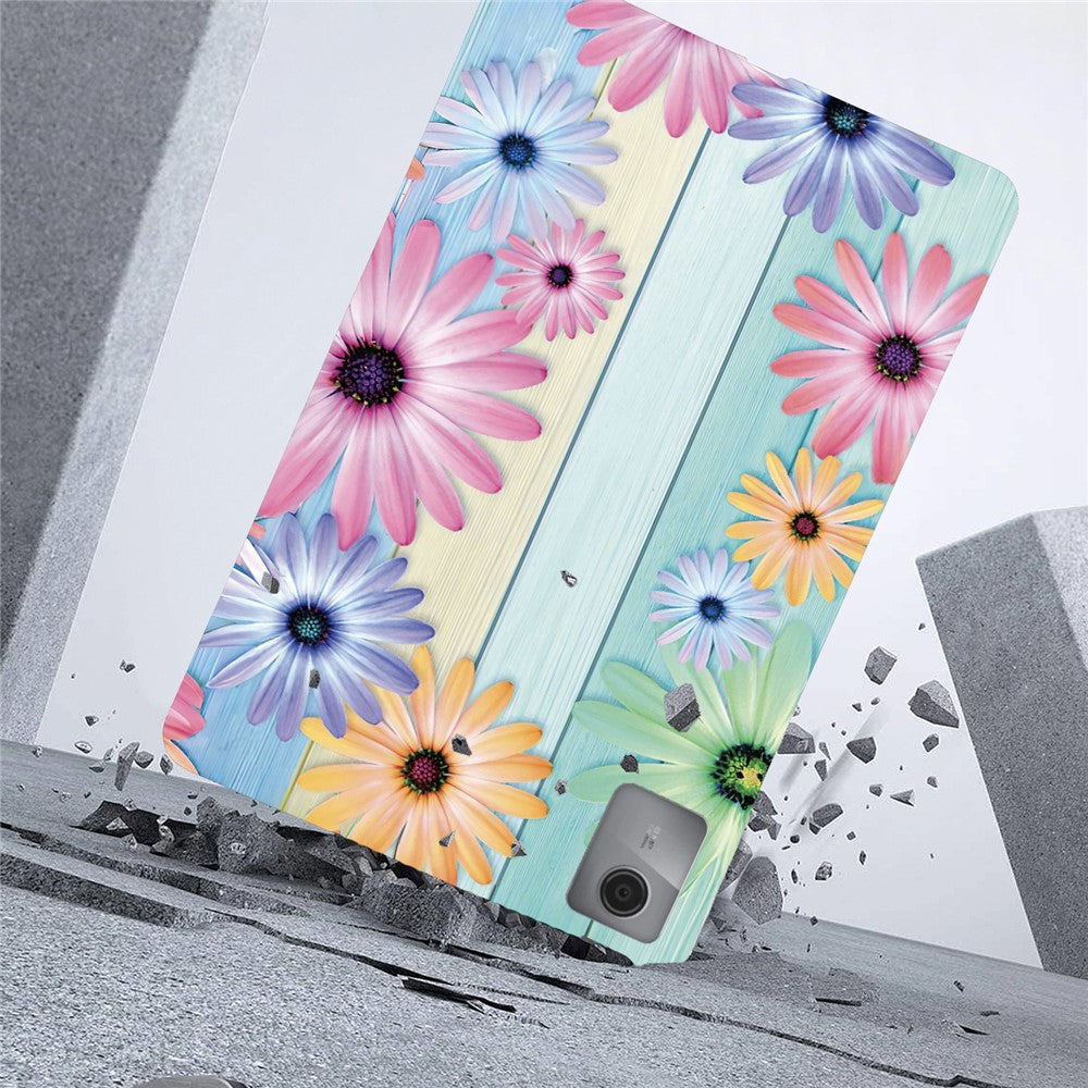 For Lenovo Idea Tab  /  Xiaoxin Pad 11 2025 Case Pattern Printing Slim Soft TPU Tablet Cover - Sunflower