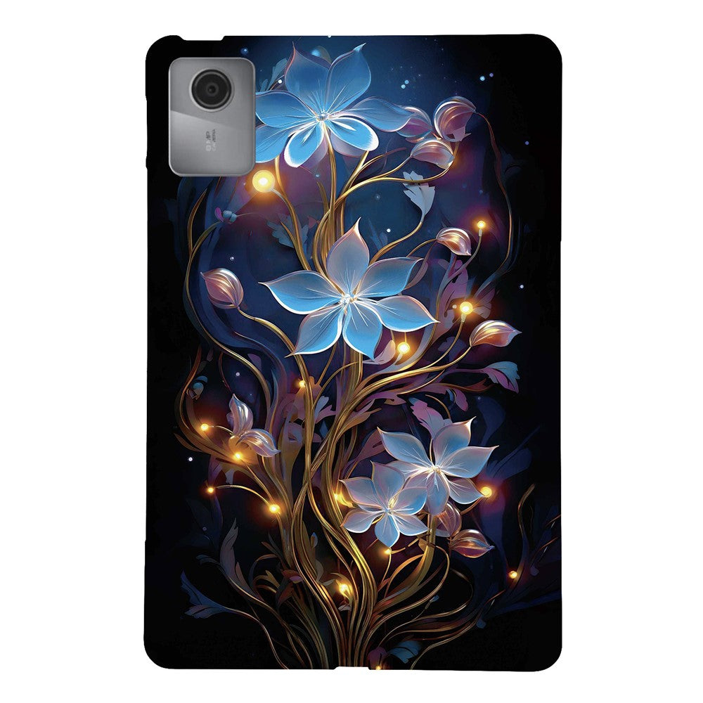 For Lenovo Idea Tab  /  Xiaoxin Pad 11 2025 Case Pattern Printing Slim Soft TPU Tablet Cover - Small Lantern Flower