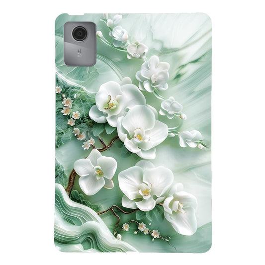 For Lenovo Idea Tab  /  Xiaoxin Pad 11 2025 Case Pattern Printing Slim Soft TPU Tablet Cover - Jade Flower