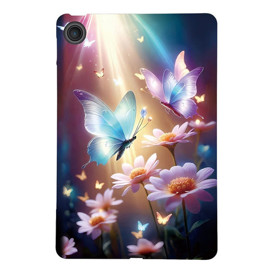 For Lenovo Tab 10.1 (2025) TB311XU  /  Zhaoyang K10C Case Pattern Printing Slim Soft TPU Tablet Cover - Butterfly Floral