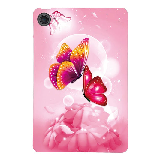 For Lenovo Tab 10.1 (2025) TB311XU  /  Zhaoyang K10C Case Pattern Printing Slim Soft TPU Tablet Cover - Pink Butterfly