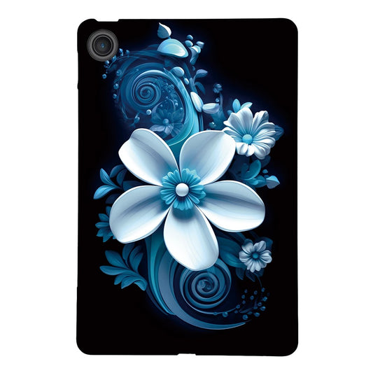 For Lenovo Tab 10.1 (2025) TB311XU  /  Zhaoyang K10C Case Pattern Printing Slim Soft TPU Tablet Cover - Black Orchid