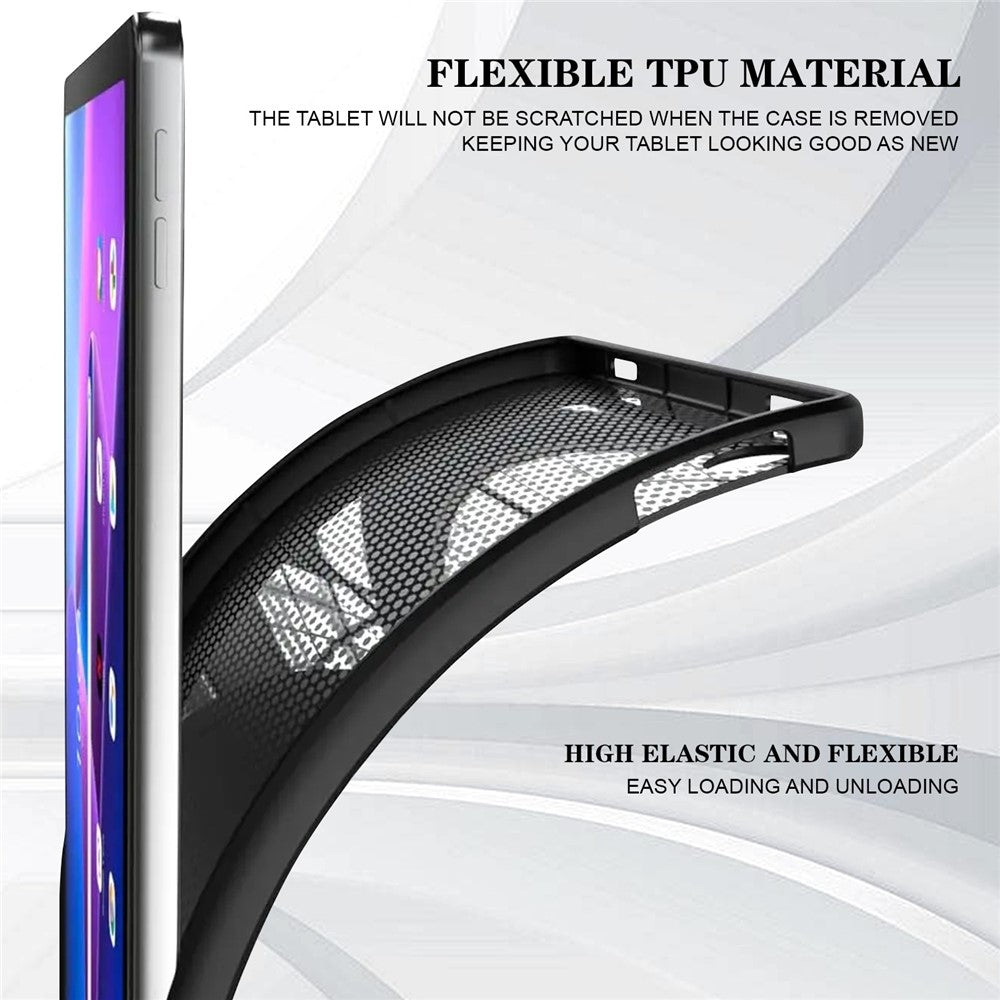 For Lenovo Tab 10.1 (2025) TB311XU  /  Zhaoyang K10C Case Pattern Printing Slim Soft TPU Tablet Cover - Peacock