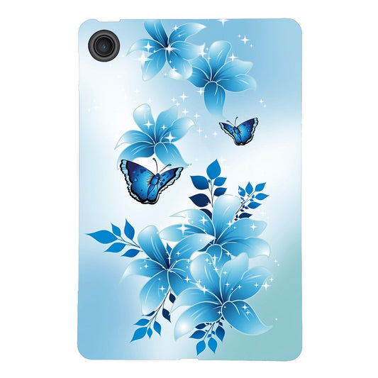 For Lenovo Tab 10.1 (2025) TB311XU  /  Zhaoyang K10C Case Pattern Printing Slim Soft TPU Tablet Cover - Blue Butterfly