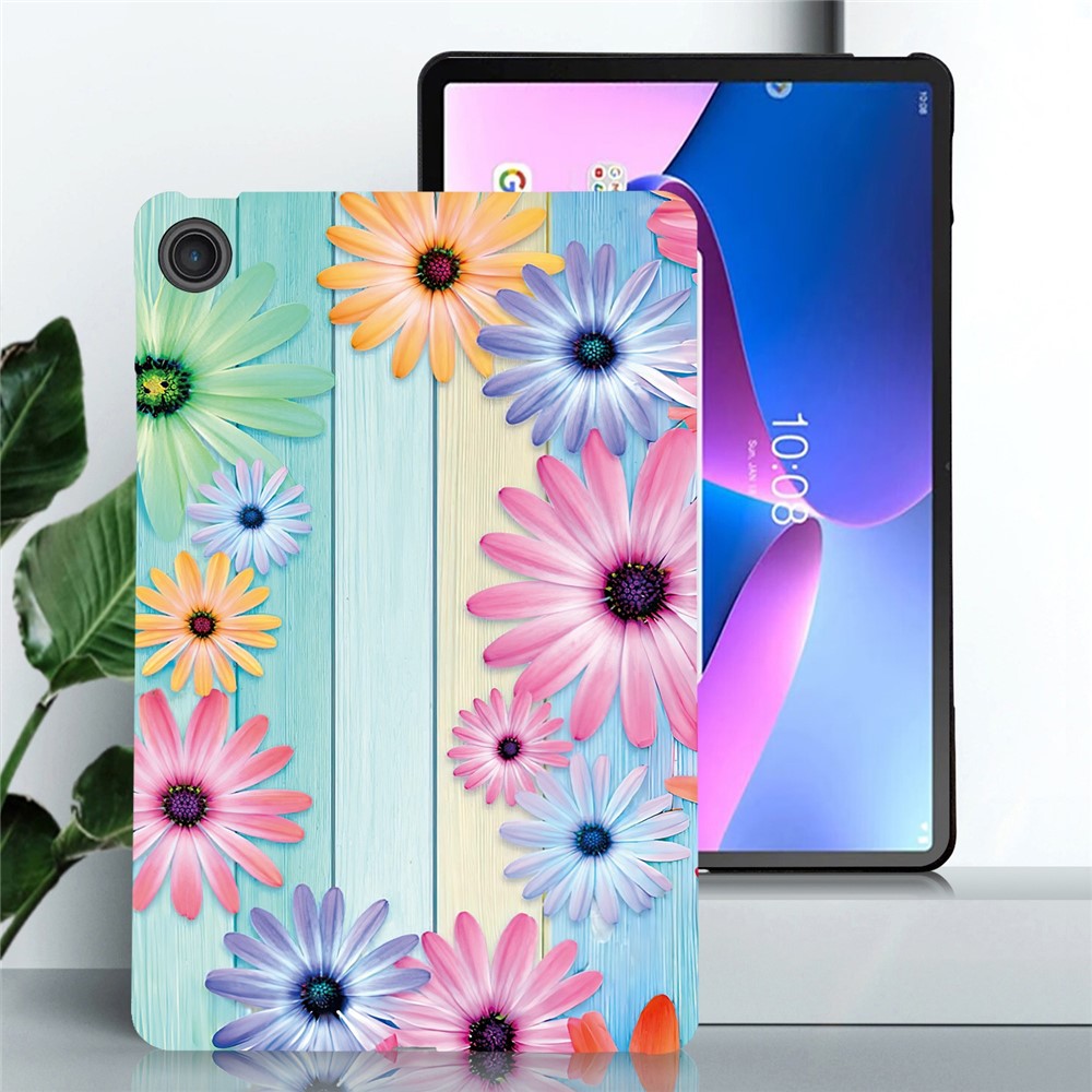 For Lenovo Tab 10.1 (2025) TB311XU  /  Zhaoyang K10C Case Pattern Printing Slim Soft TPU Tablet Cover - Sunflower