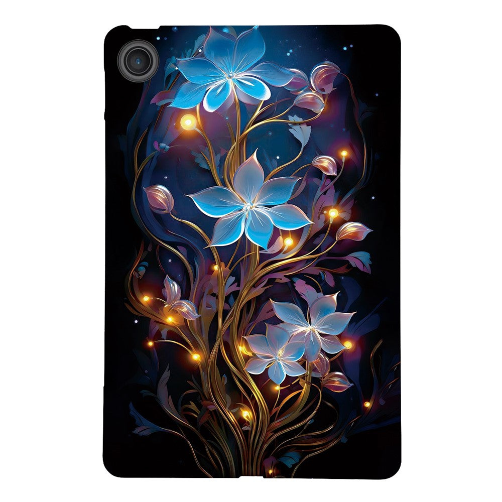 For Lenovo Tab 10.1 (2025) TB311XU  /  Zhaoyang K10C Case Pattern Printing Slim Soft TPU Tablet Cover - Small Lantern Flower