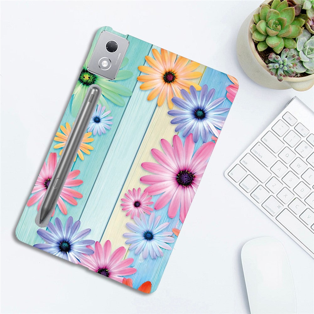 For Lenovo Tab P12 Pro 12.7 2025  /  Xiaoxin Pad Pro 12.7 (2025) Case Pattern Printing Slim Soft TPU Tablet Cover - Sunflower