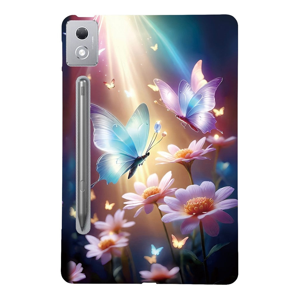 For Lenovo Tab P12 Pro 12.7 2025  /  Xiaoxin Pad Pro 12.7 (2025) Case Pattern Printing Slim Soft TPU Tablet Cover - Butterfly Floral