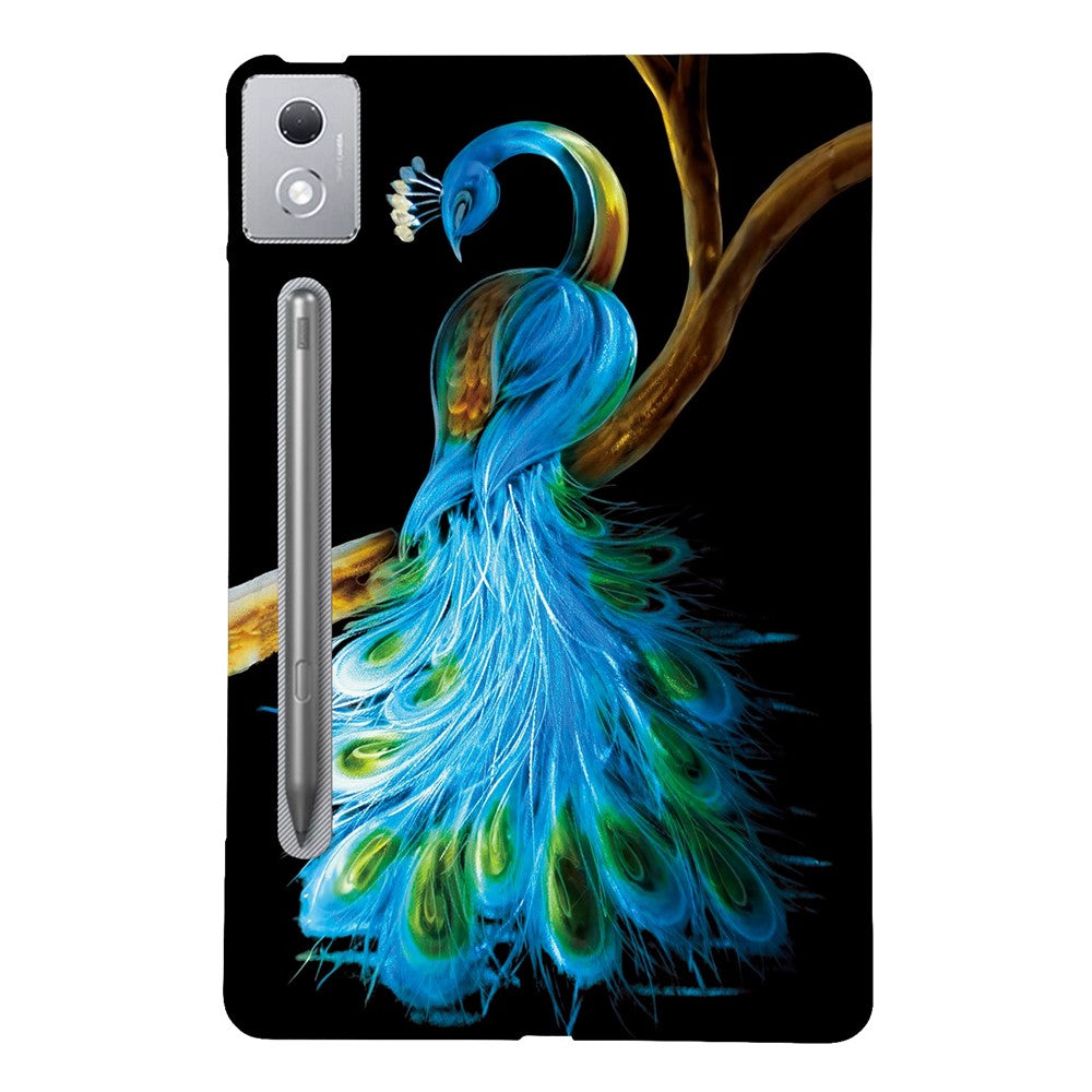 For Lenovo Tab P12 Pro 12.7 2025  /  Xiaoxin Pad Pro 12.7 (2025) Case Pattern Printing Slim Soft TPU Tablet Cover - Peacock