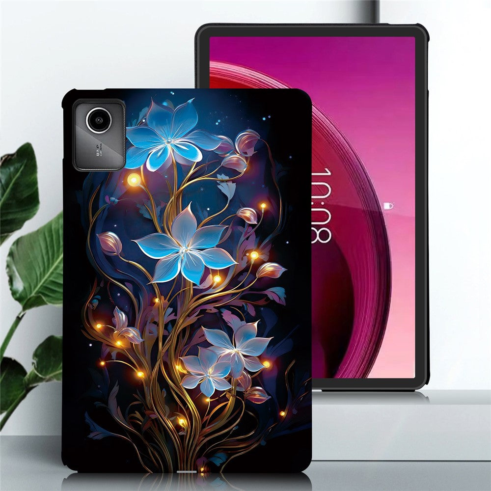 For Lenovo Tab M11 TB-330FC  /  Xiaoxin Pad 11 2024 TB-331FC Case Pattern Printing Slim Soft TPU Tablet Cover - Small Lantern Flower