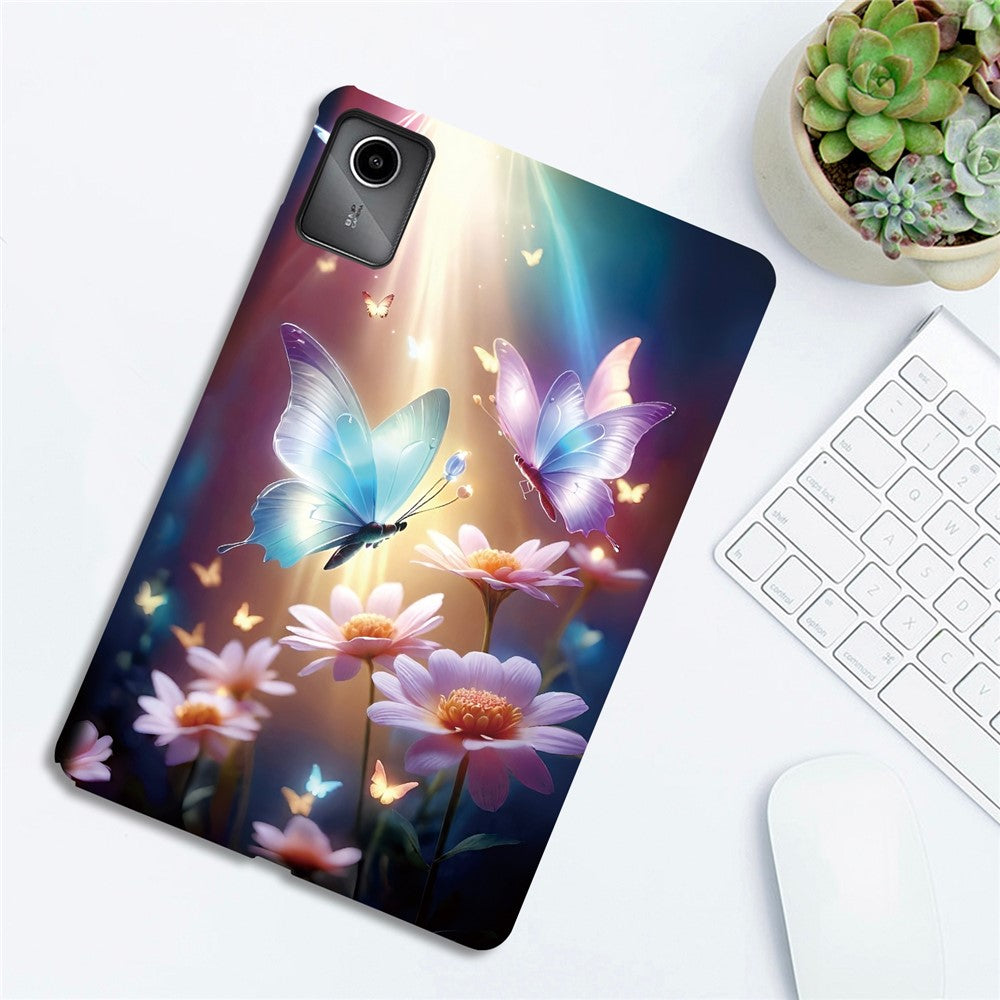 For Lenovo Tab M11 TB-330FC  /  Xiaoxin Pad 11 2024 TB-331FC Case Pattern Printing Slim Soft TPU Tablet Cover - Butterfly Floral