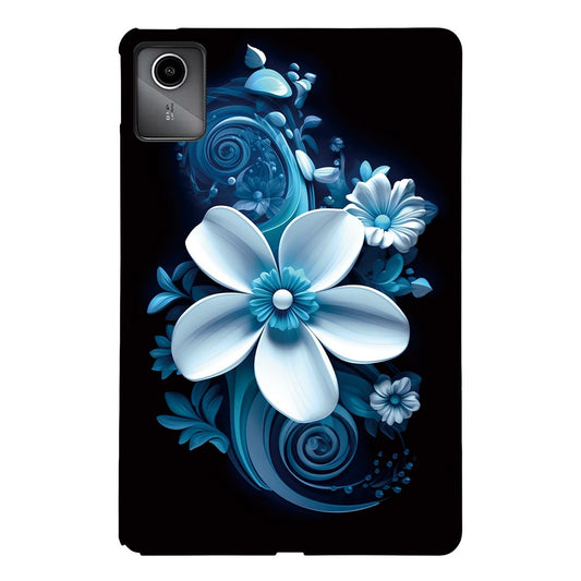 For Lenovo Tab M11 TB-330FC  /  Xiaoxin Pad 11 2024 TB-331FC Case Pattern Printing Slim Soft TPU Tablet Cover - Black Orchid