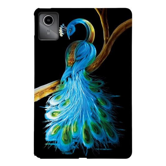 For Lenovo Tab M11 TB-330FC  /  Xiaoxin Pad 11 2024 TB-331FC Case Pattern Printing Slim Soft TPU Tablet Cover - Peacock