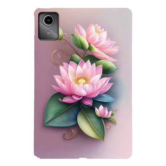 For Lenovo Tab M11 TB-330FC  /  Xiaoxin Pad 11 2024 TB-331FC Case Pattern Printing Slim Soft TPU Tablet Cover - Lotus