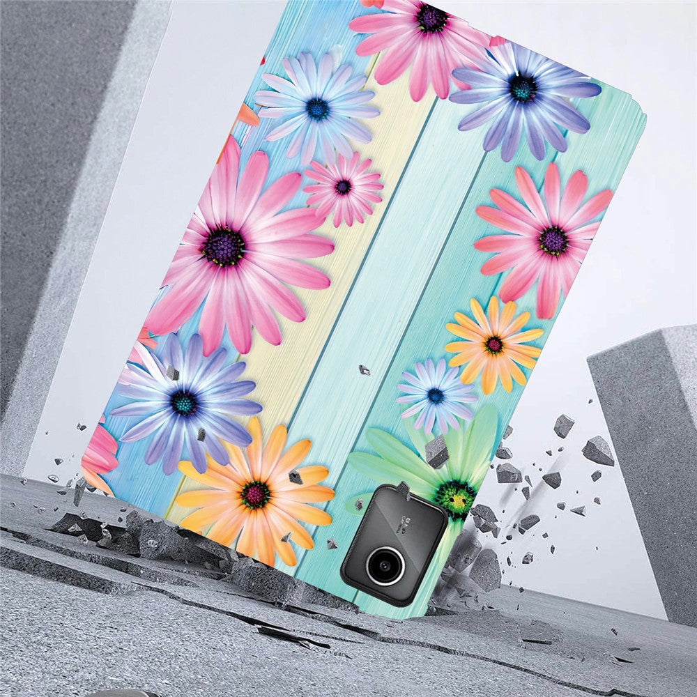 For Lenovo Tab M11 TB-330FC  /  Xiaoxin Pad 11 2024 TB-331FC Case Pattern Printing Slim Soft TPU Tablet Cover - Sunflower