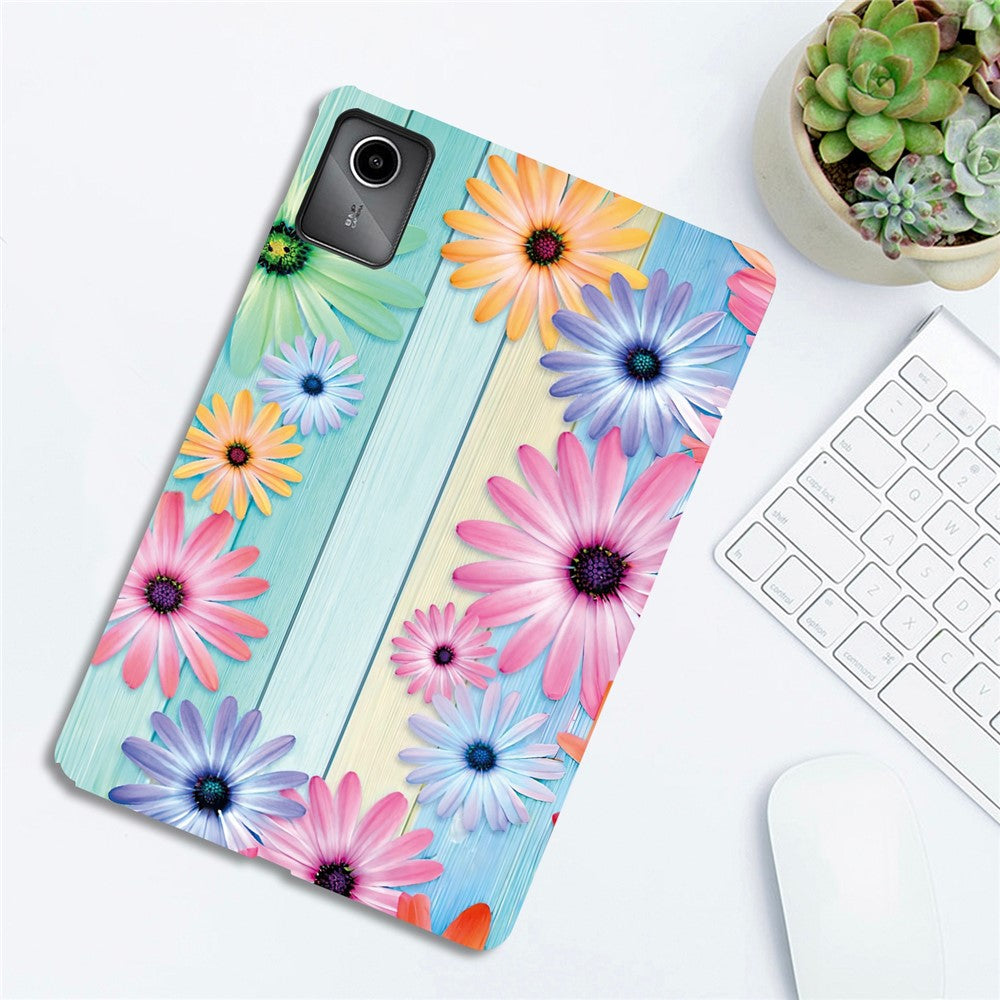 For Lenovo Tab M11 TB-330FC  /  Xiaoxin Pad 11 2024 TB-331FC Case Pattern Printing Slim Soft TPU Tablet Cover - Sunflower