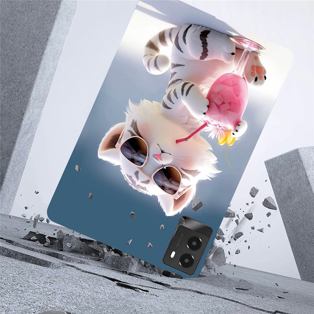 For Lenovo Legion Y700 (2025) Case Pattern Printing Slim Soft TPU Tablet Cover - Cartoon Tiger