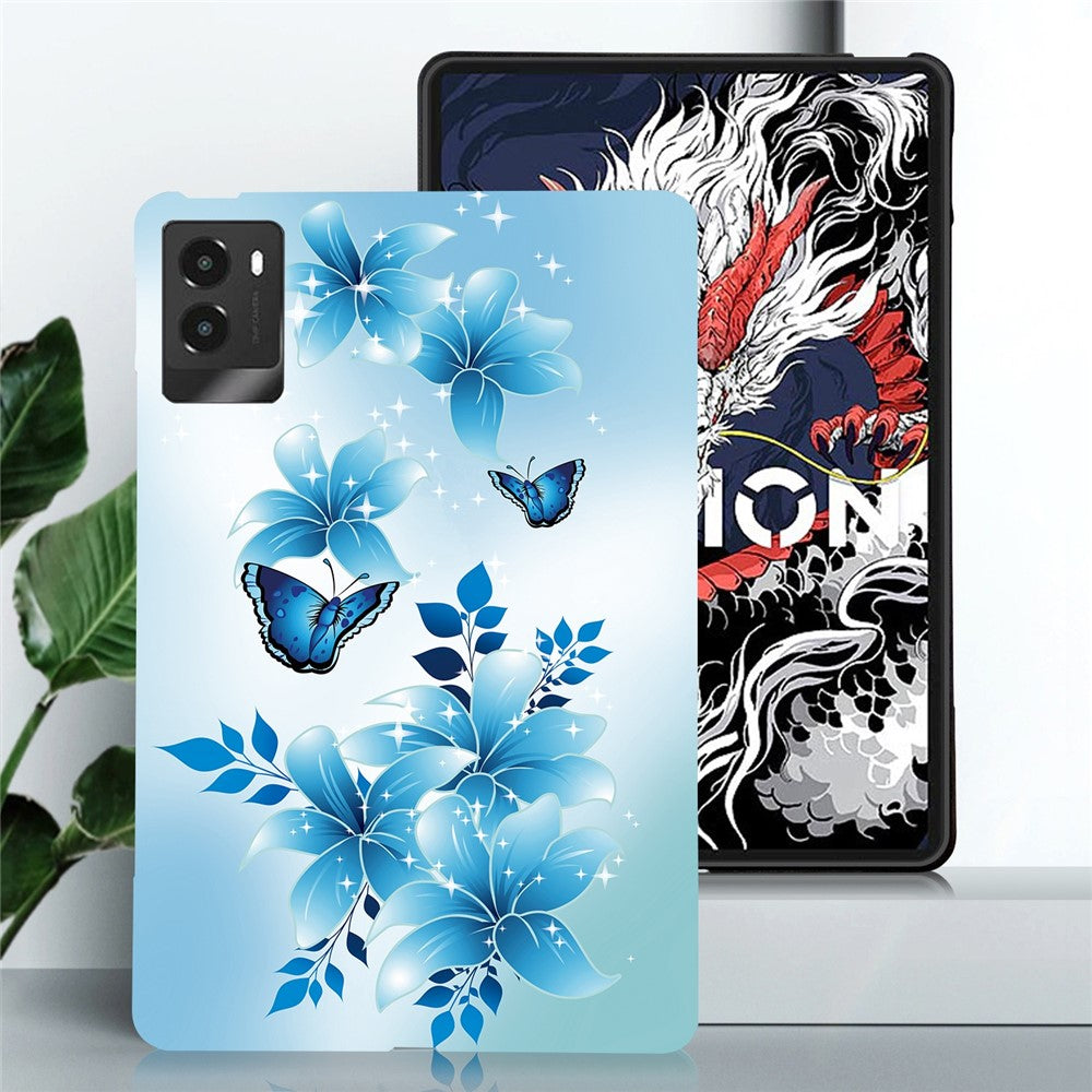 For Lenovo Legion Y700 (2025) Case Pattern Printing Slim Soft TPU Tablet Cover - Blue Butterfly