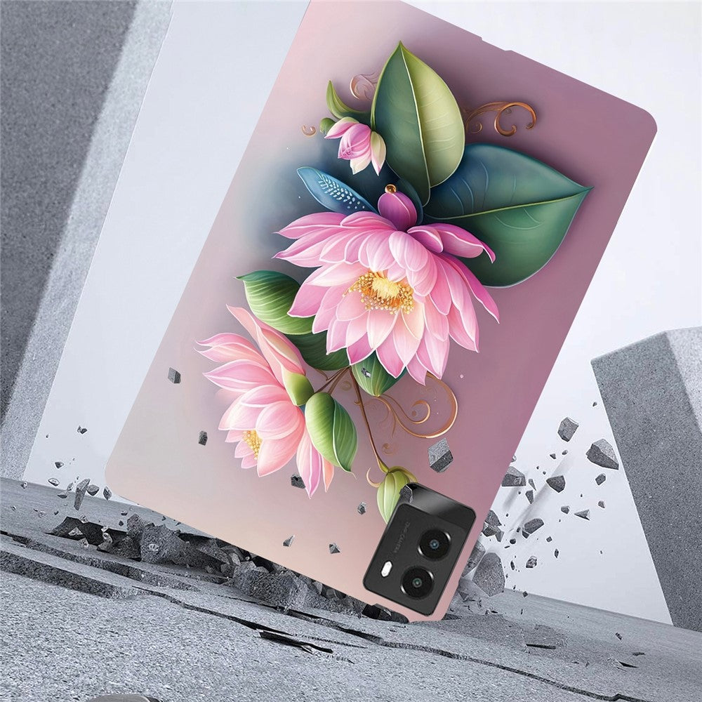 For Lenovo Legion Y700 (2025) Case Pattern Printing Slim Soft TPU Tablet Cover - Lotus