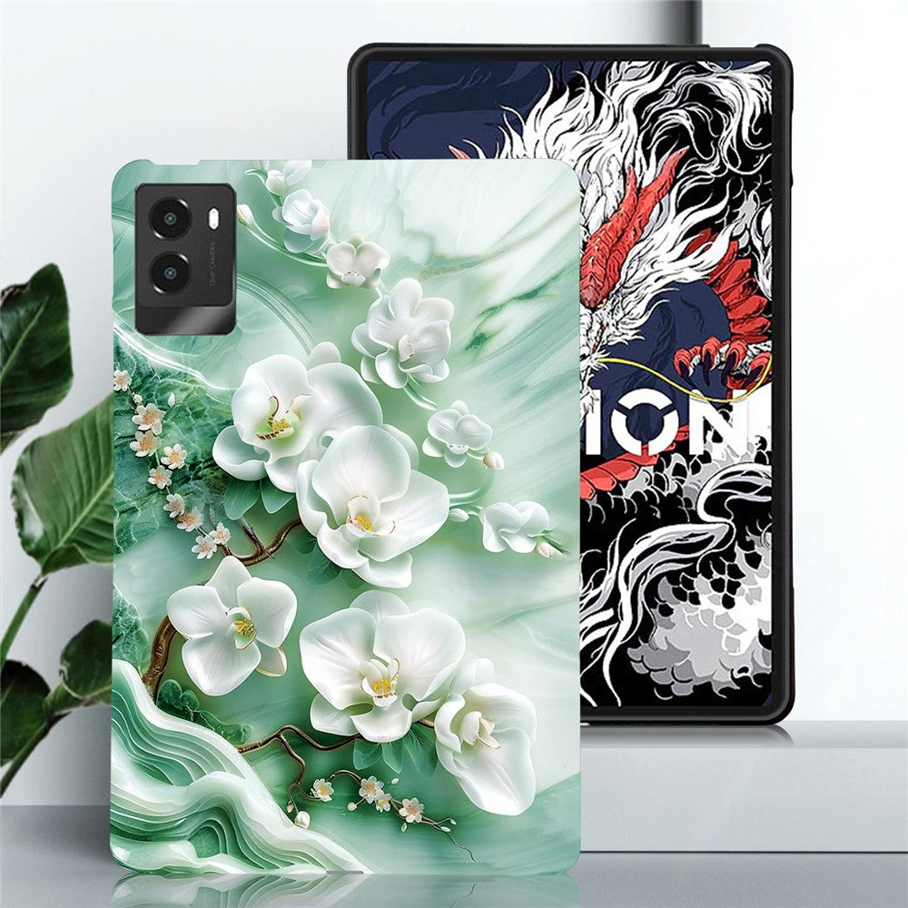 For Lenovo Legion Y700 (2025) Case Pattern Printing Slim Soft TPU Tablet Cover - Jade Flower