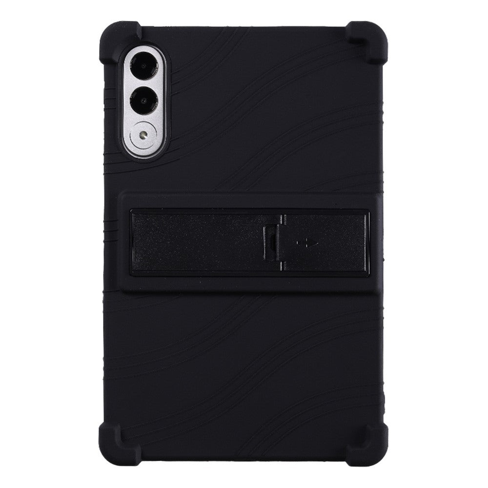 For Lenovo Xiaoxin Pad Pro GT Case Adjustable Kickstand Silicone Tablet Protective Cover - Black