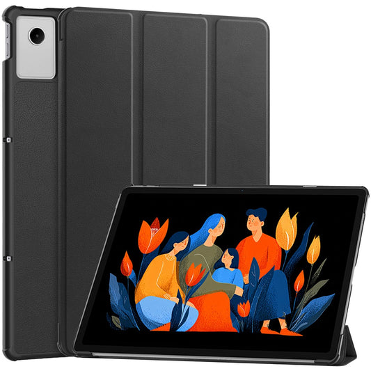 For Lenovo Xiaoxin Pad 2025 12.1 inch Case Anti-Drop Leather Stand Tablet Cover - Black