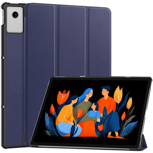 For Lenovo Xiaoxin Pad 2025 12.1 inch Case Anti-Drop Leather Stand Tablet Cover - Blue