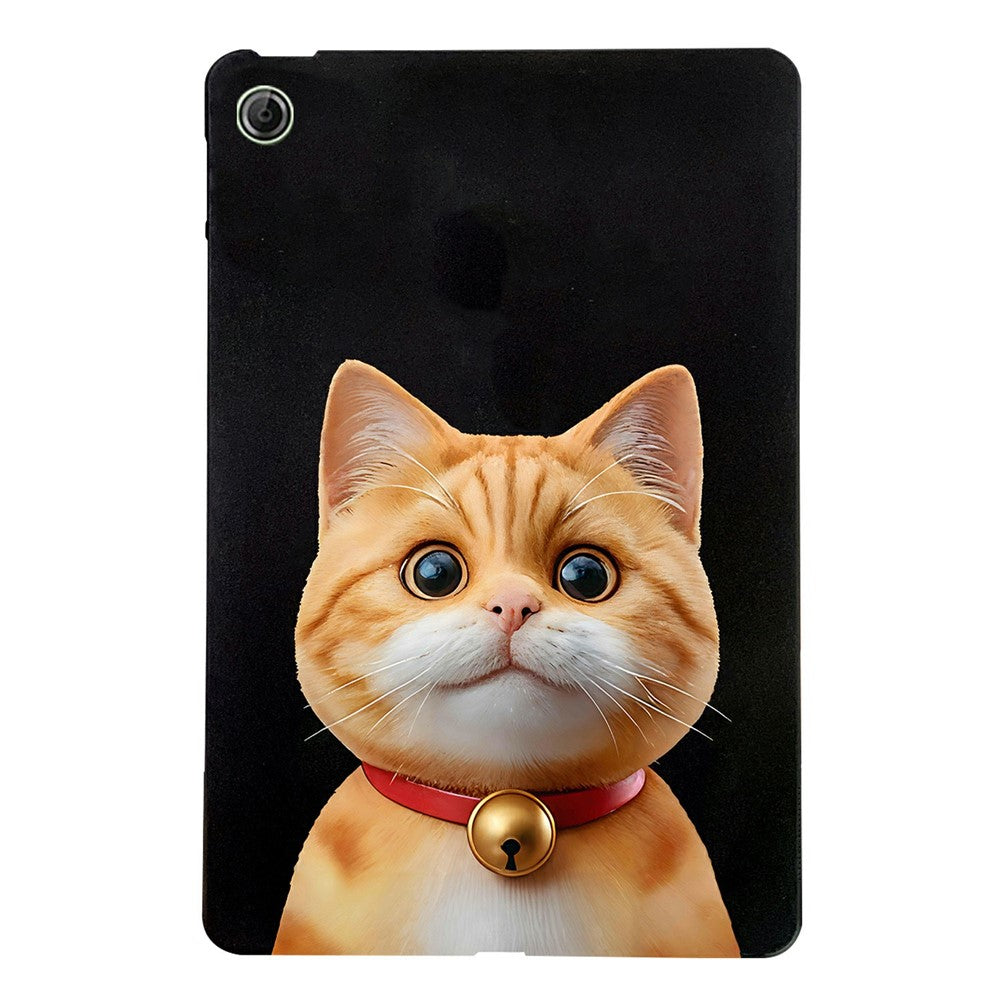For Lenovo Tab K9 Case Pattern Printing Slim TPU Tablet Protective Cover - Shorthair Cat