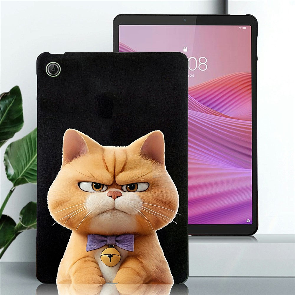 For Lenovo Tab K9 Case Pattern Printing Slim TPU Tablet Protective Cover - Garfield Cat