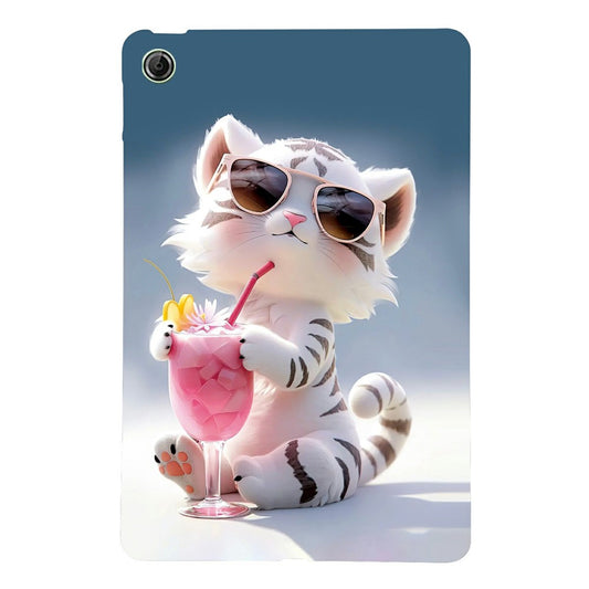 For Lenovo Tab K9 Case Pattern Printing Slim Soft TPU Tablet Cover - Cartoon Tiger