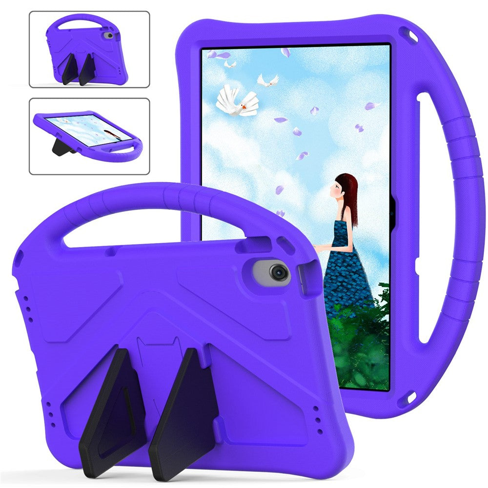 For Lenovo Tab M10 Plus (3rd Gen) / Xiaoxin Pad 2022 10.6 inch Anti-scratch EVA Tablet Case with Kickstand Design and Handle - Purple