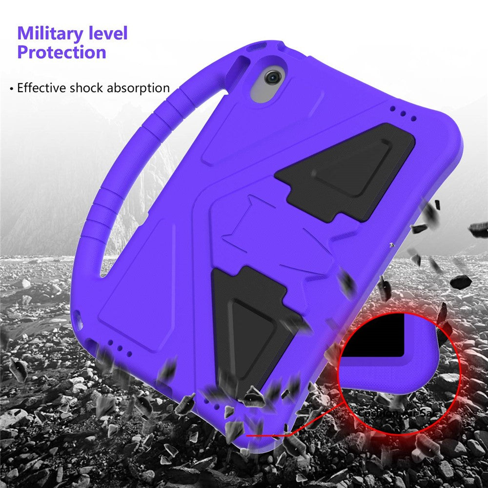 For Lenovo Tab M10 Plus (3rd Gen) / Xiaoxin Pad 2022 10.6 inch Anti-scratch EVA Tablet Case with Kickstand Design and Handle - Purple
