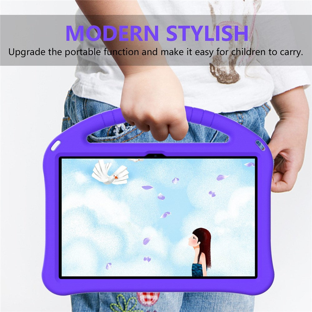For Lenovo Tab M10 Plus (3rd Gen) / Xiaoxin Pad 2022 10.6 inch Anti-scratch EVA Tablet Case with Kickstand Design and Handle - Purple