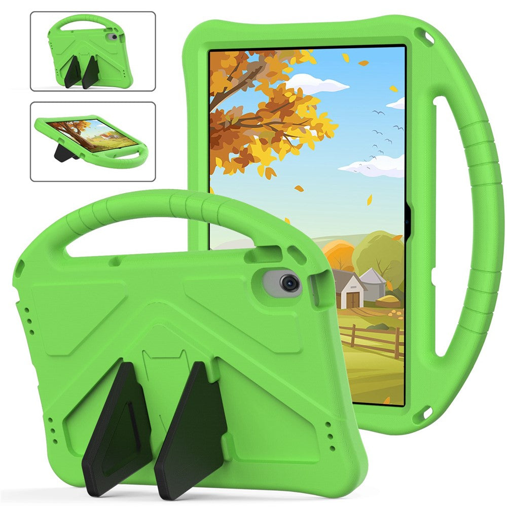 For Lenovo Tab M10 Plus (3rd Gen) / Xiaoxin Pad 2022 10.6 inch Anti-scratch EVA Tablet Case with Kickstand Design and Handle - Green