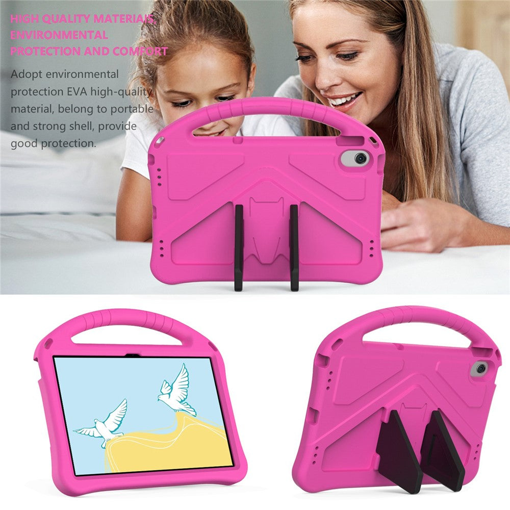 For Lenovo Tab M10 Plus (3rd Gen) / Xiaoxin Pad 2022 10.6 inch Anti-scratch EVA Tablet Case with Kickstand Design and Handle - Rose